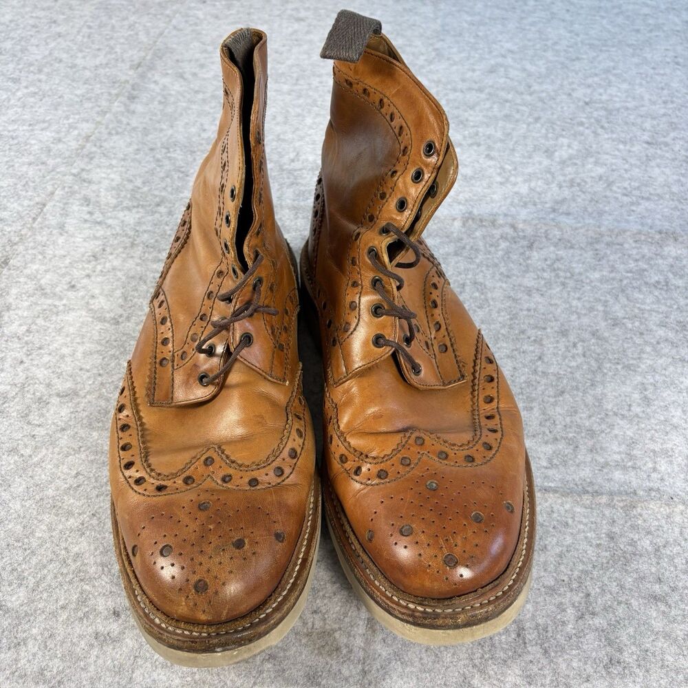 5068 02V - Mens UK 9.5 G US 10.5 Grenson Soft Leather Lace Up Boots Lightweight - Picture 3 of 14